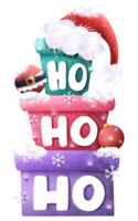 Noël décoratif ho ho ho illustration png