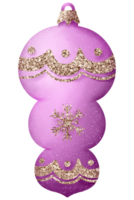 Glitter Christmas Glass Ball Ornament png