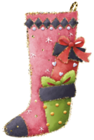 Cute Christmas Stocking Illustration png