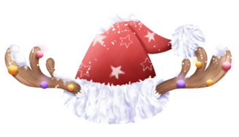 Navidad reno cuerno png