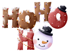 Natale decorativo ho ho ho illustrazione png