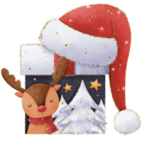 Cute Christmas Gift Illustration png