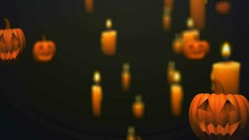 effrayant Halloween 3d espace video