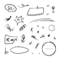 Doodle element vector set, for concept design.