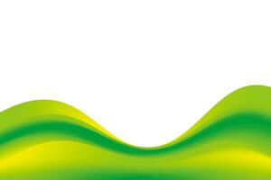 Smooth Green Yellow Wavy Background vector