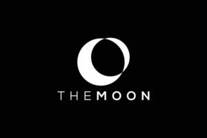 Minimal Moon trendy vector logo design