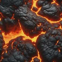 Ai generated content. Inferno Unleashed The Fiery Power of a Volcanic Eruption photo