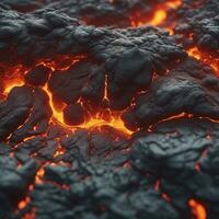 Ai generated content. Inferno Unleashed The Fiery Power of a Volcanic Eruption photo