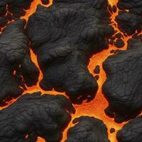 Ai generated content. Inferno Unleashed The Fiery Power of a Volcanic Eruption photo