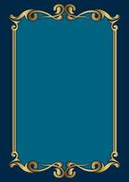 classic gold frame, vector design