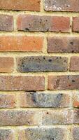 texture background of red brick wall photo