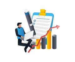 Effective business analysis checklist vector