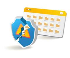 Attacking the folder data security system vector