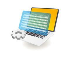 Update computer application maintenance checklist vector