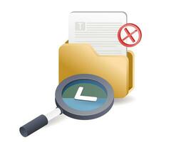 Search for error folder data vector