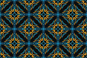 Pattern with floral and geometric elements. Intersecting curved and straight bold stripes forming abstract floral ornament. Vector background for design. Seamless Decorative lattice for louver.