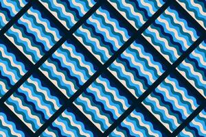 Seamless Abstract Wave Pattern with blue and white color vector