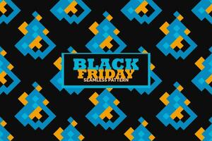 Black friday seamless pattern, vector illustration