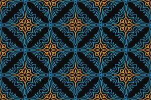 Pattern with floral and geometric elements. Intersecting curved and straight bold stripes forming abstract floral ornament. Vector background for design. Seamless Decorative lattice for louver.