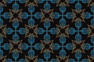 Pattern with floral and geometric elements. Intersecting curved and straight bold stripes forming abstract floral ornament. Vector background for design. Seamless Decorative lattice for louver.
