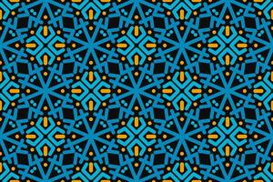 Pattern with floral and geometric elements. Intersecting curved and straight bold stripes forming abstract floral ornament. Vector background for design. Seamless Decorative lattice for louver.