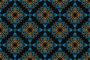 Pattern with floral and geometric elements. Intersecting curved and straight bold stripes forming abstract floral ornament. Vector background for design. Seamless Decorative lattice for louver.