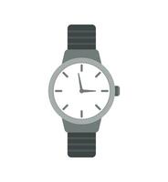 Clock icon in flat style, Business watch. Vector design element