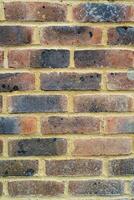 texture background of red brick wall photo