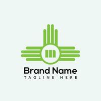 Abstract M letter modern initial lettermarks logo design vector