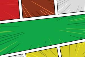 vector comic panels in various colors and angles, comic images, image panels, cartoon backgrounds, suitable for headlines, or places for anime images