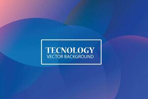 Vector abstract technology background with blue and pink circle, suitable for banner technology presentations and vector illustration wallpapers