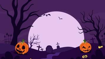 Karikatur Trick oder behandeln Halloween Animation video