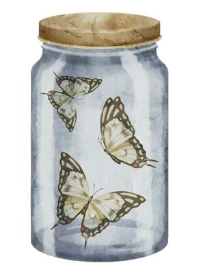 Wise Owl on a stack of books. Watercolor illustration of bird a symbol of wisdom and knowledge. Hand drawn clipart on isolated background. Drawing of educational school notebooks with candle light