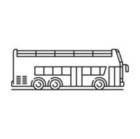 Sightseeing passenger bus, transport for tourists vector