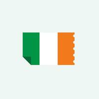 icono de la bandera de irlanda vector