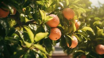 Guava Bounty A Fruity Abundance in a Tropical Paradise AI Generated photo