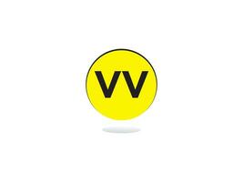 Monogram Vv Business Logo Icon, Initial Vv v v Logo Letter Vector For You