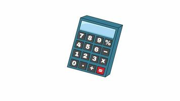 animato video di il calcolatrice icona