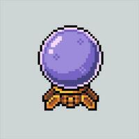 Pixel art illustration Fortune Ball. Pixelated Fortune Ball. Fortune Ball icon pixelated for the pixel art game and icon for website and video game. old school retro. vector