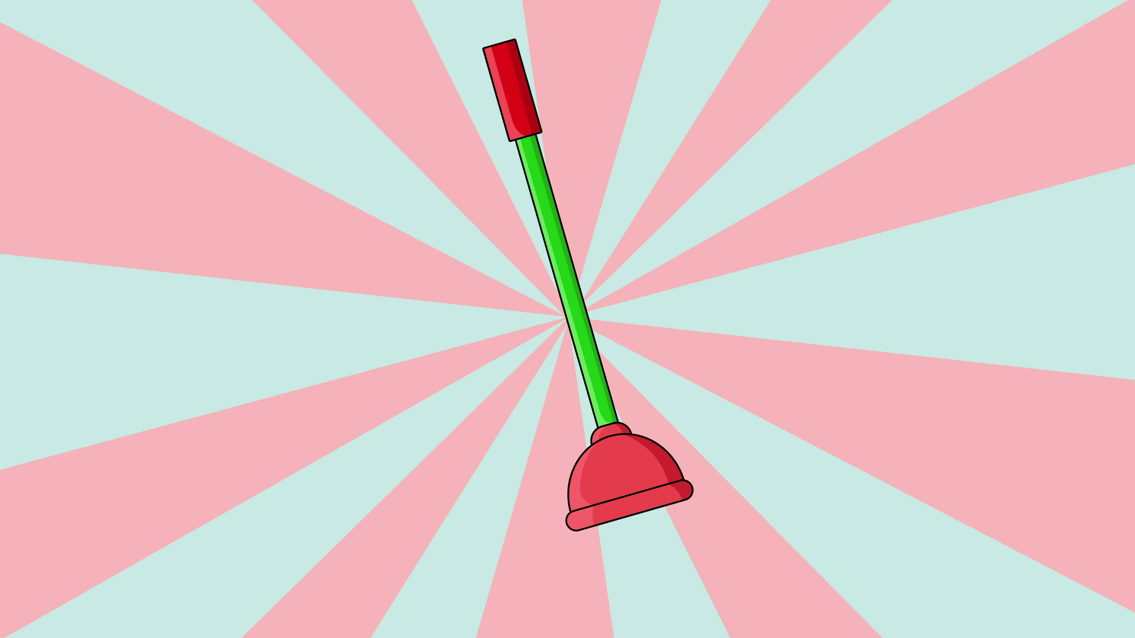 Animated toilet plunger icon with rotating background 31743514 Stock