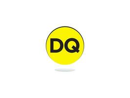 creativo dq qd logo letra vector icono para tienda