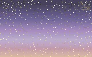 Vector cute delicate gradient background for website, postcard, cover, banner, sky with gold stars