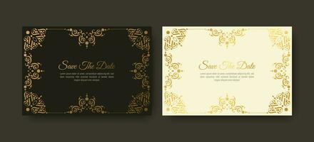 luxury invitation background style ornamental pattern vector