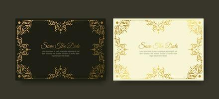 luxury invitation background style ornamental pattern vector