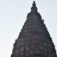 Beautiful view of Orchha Palace Fort, Raja Mahal and chaturbhuj temple from jahangir mahal, Orchha, Madhya Pradesh, Jahangir Mahal Orchha Fort in Orchha, Madhya Pradesh, Indian archaeological sites photo