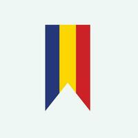 Romania flag icon vector