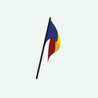 Romania flag icon vector