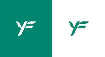 inicial letra yf logo vector diseño, yf monograma logo diseño, yf icono marca identidad diseño