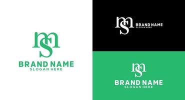 em letra monograma logo diseño em icono lettermark logo marca identidad diseño vector