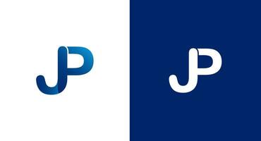 inicial letra jp logo diseño vector modelo. gráfico alfabeto símbolo para corporativo negocio identidad, jp icono, monograma logo